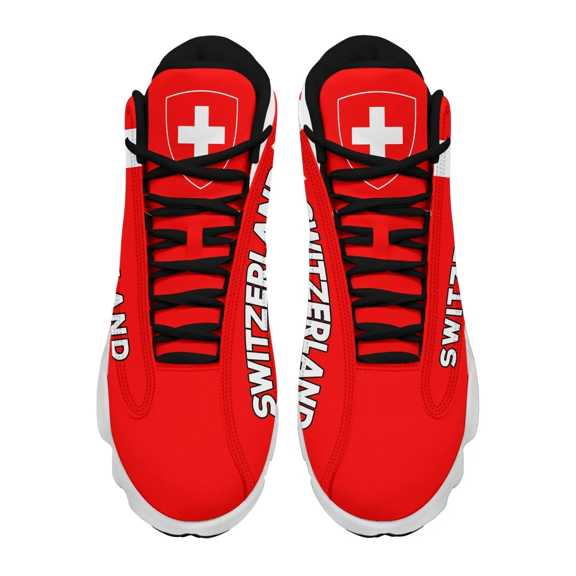 Switzerland High Top Sneakers Shoes Special Flag RLT13