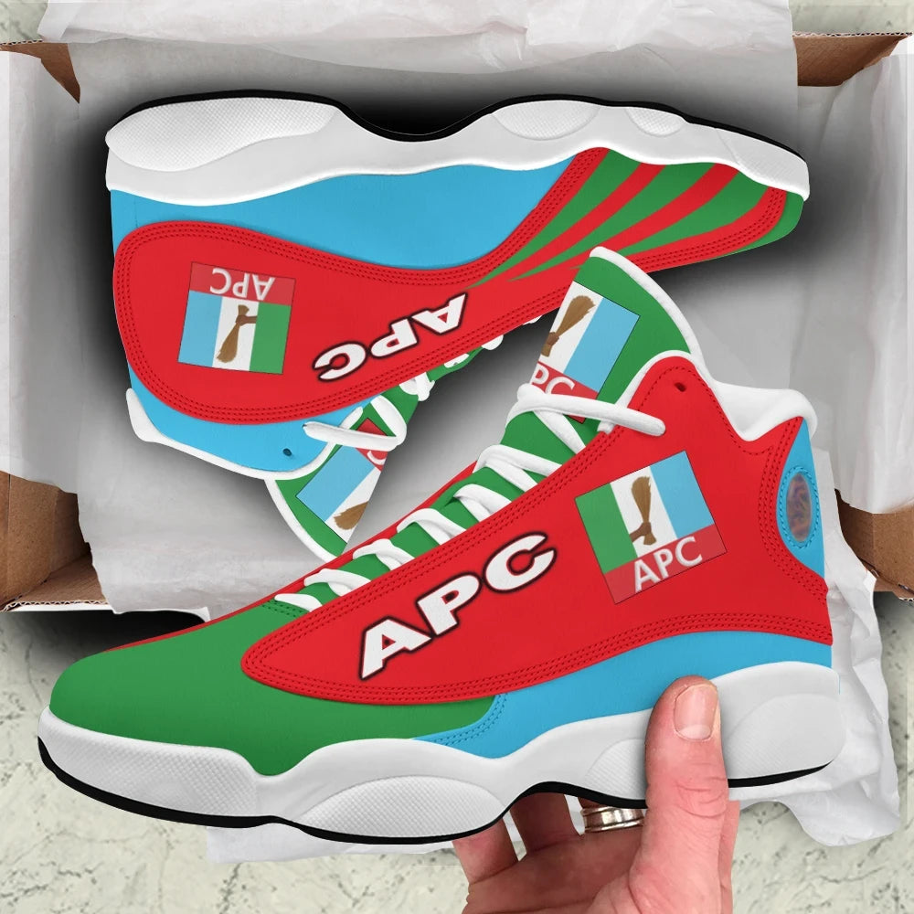 Nigeria Apc All Progressives Congress High Top Sneakers Shoes Womens/Mens RLT8