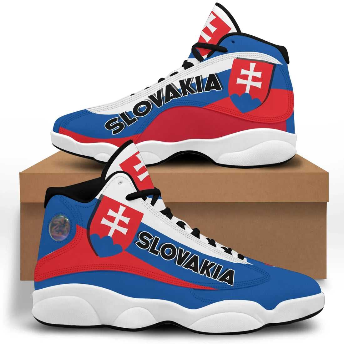 Slovakia High Top Sneakers Shoes Women's/Men's Special Flag RLT13