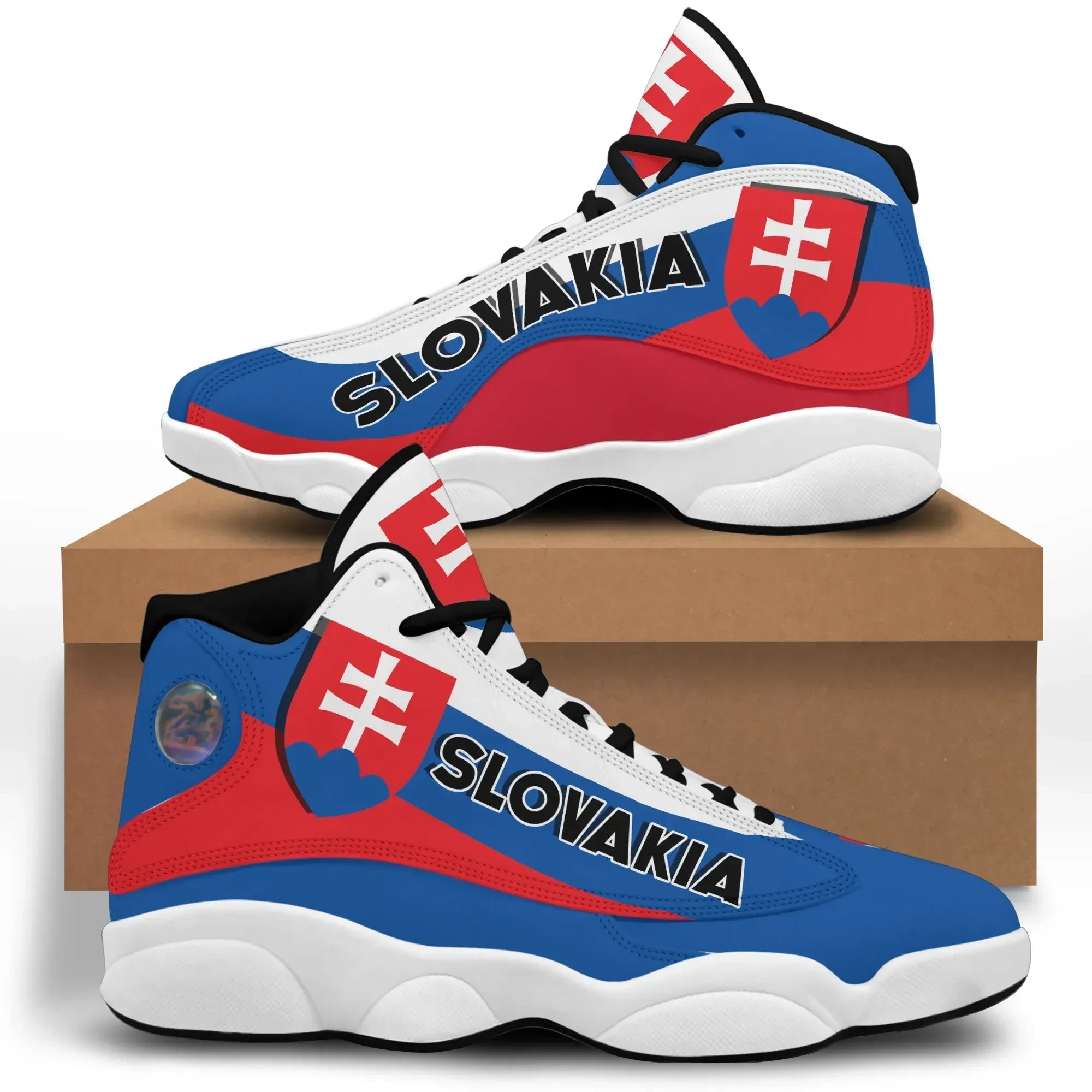 Slovakia High Top Sneakers Shoes Women's/Men's Special Flag RLT13