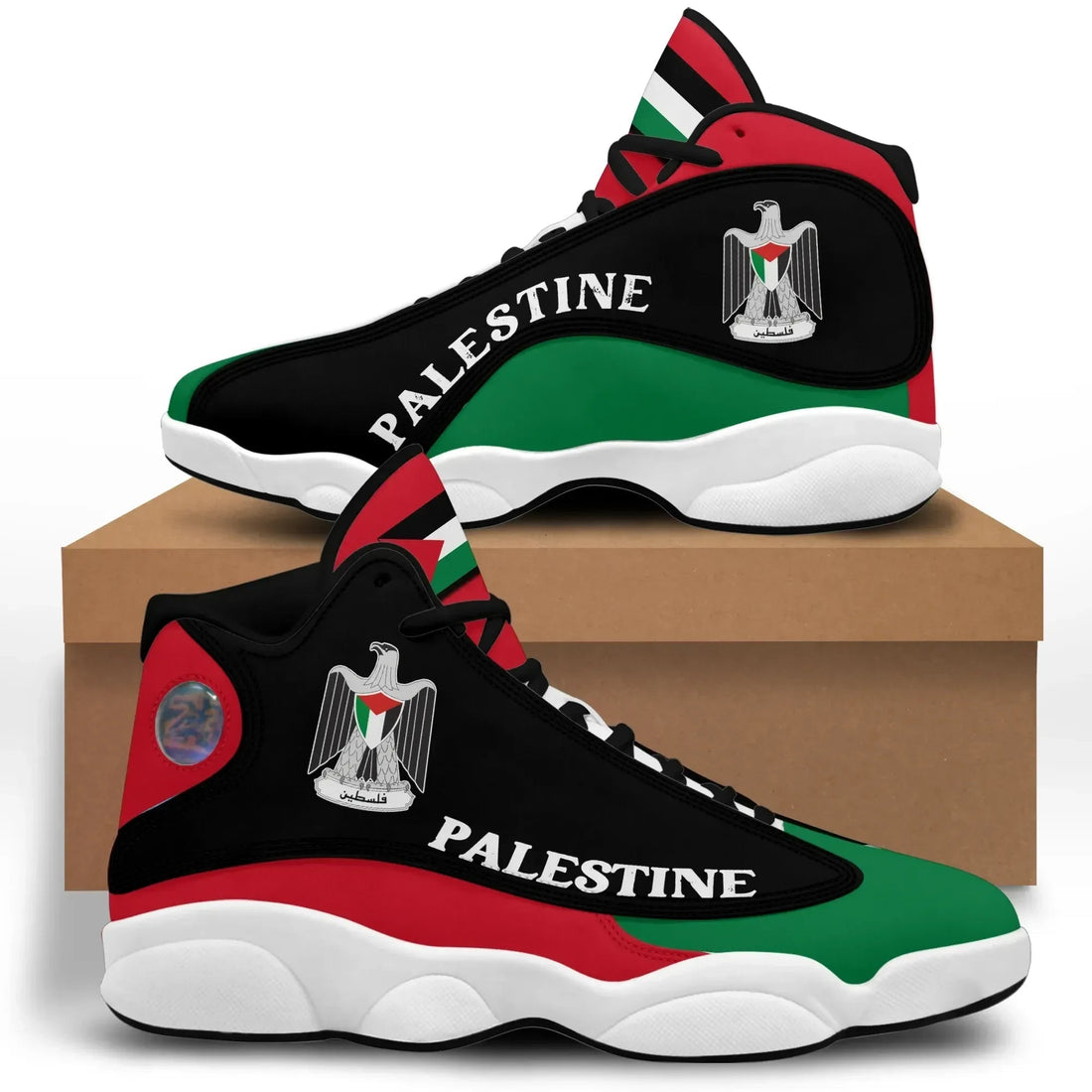 Palestine Coat of Arms High Top Sneakers Shoes RLT13