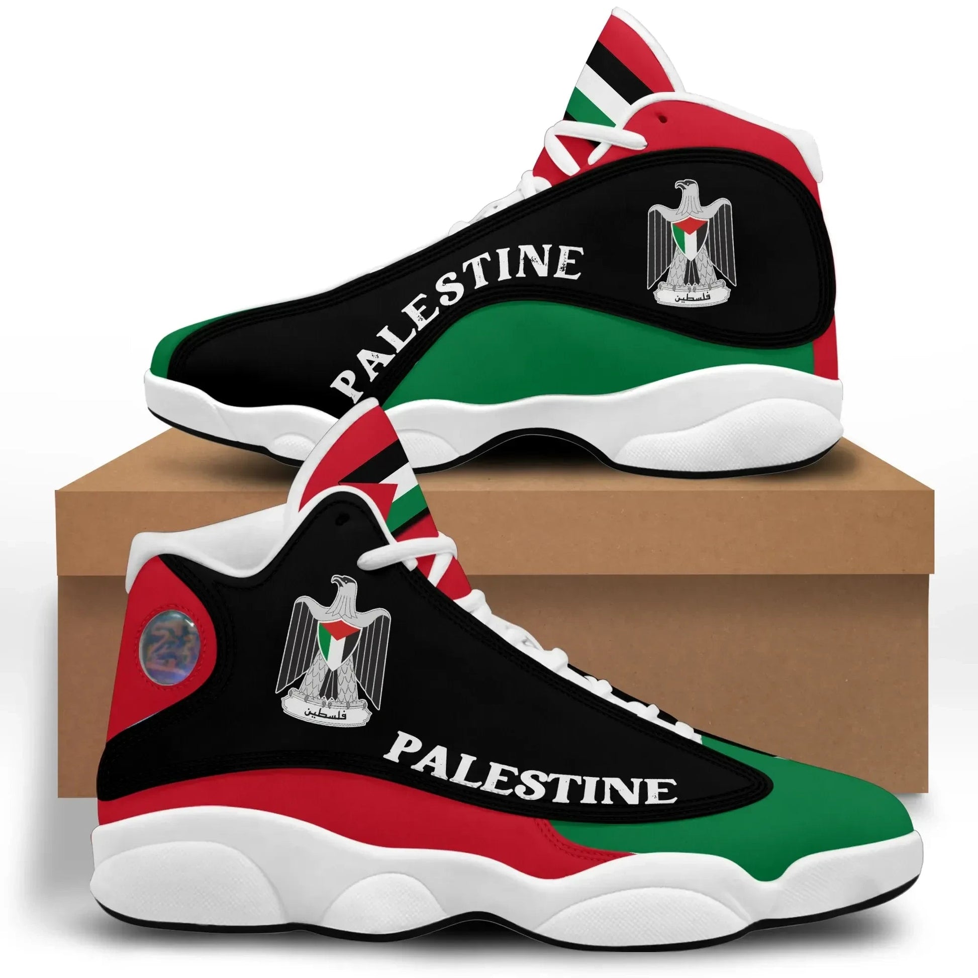 Palestine Coat of Arms High Top Sneakers Shoes RLT13