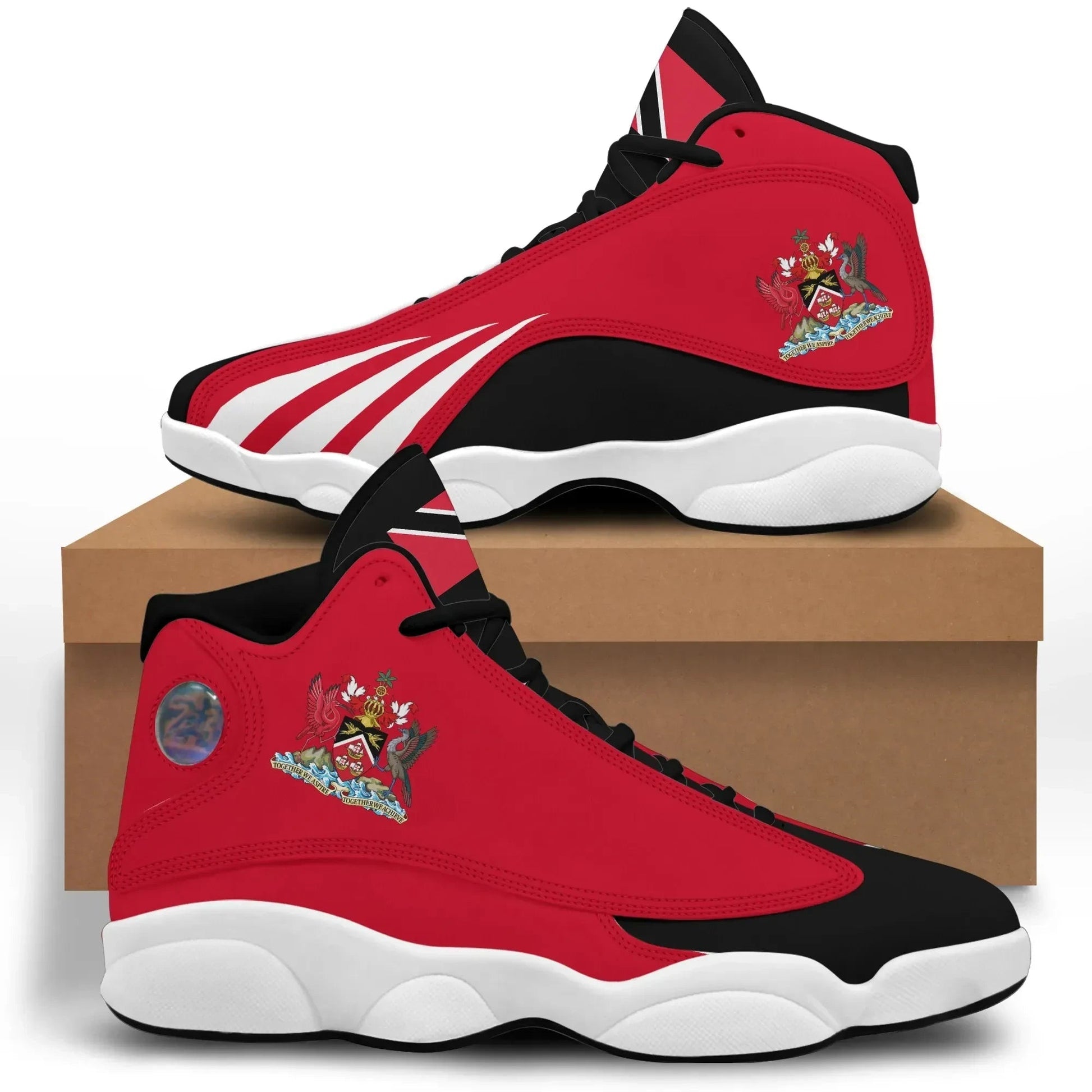 Trinidad and Tobago Flag High Top Sneakers Shoes (Women's/Men's) RLT6