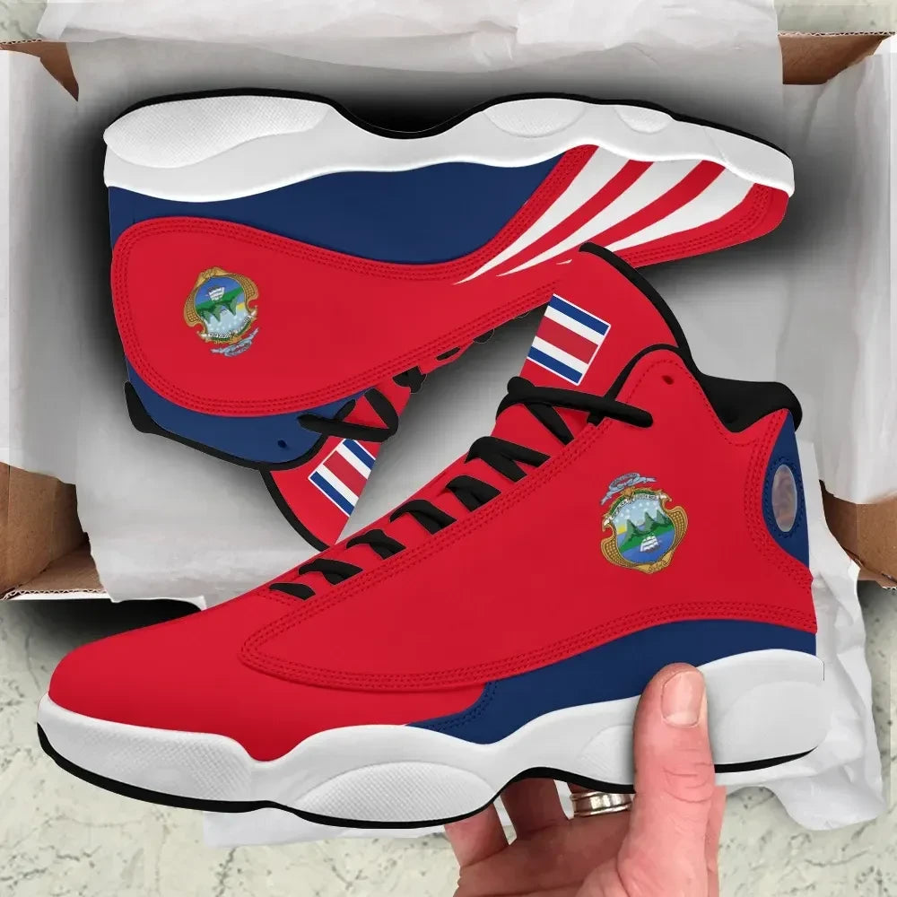 Costa Rica Flag High Top Sneakers Shoes (Women's/Men's) RLT13