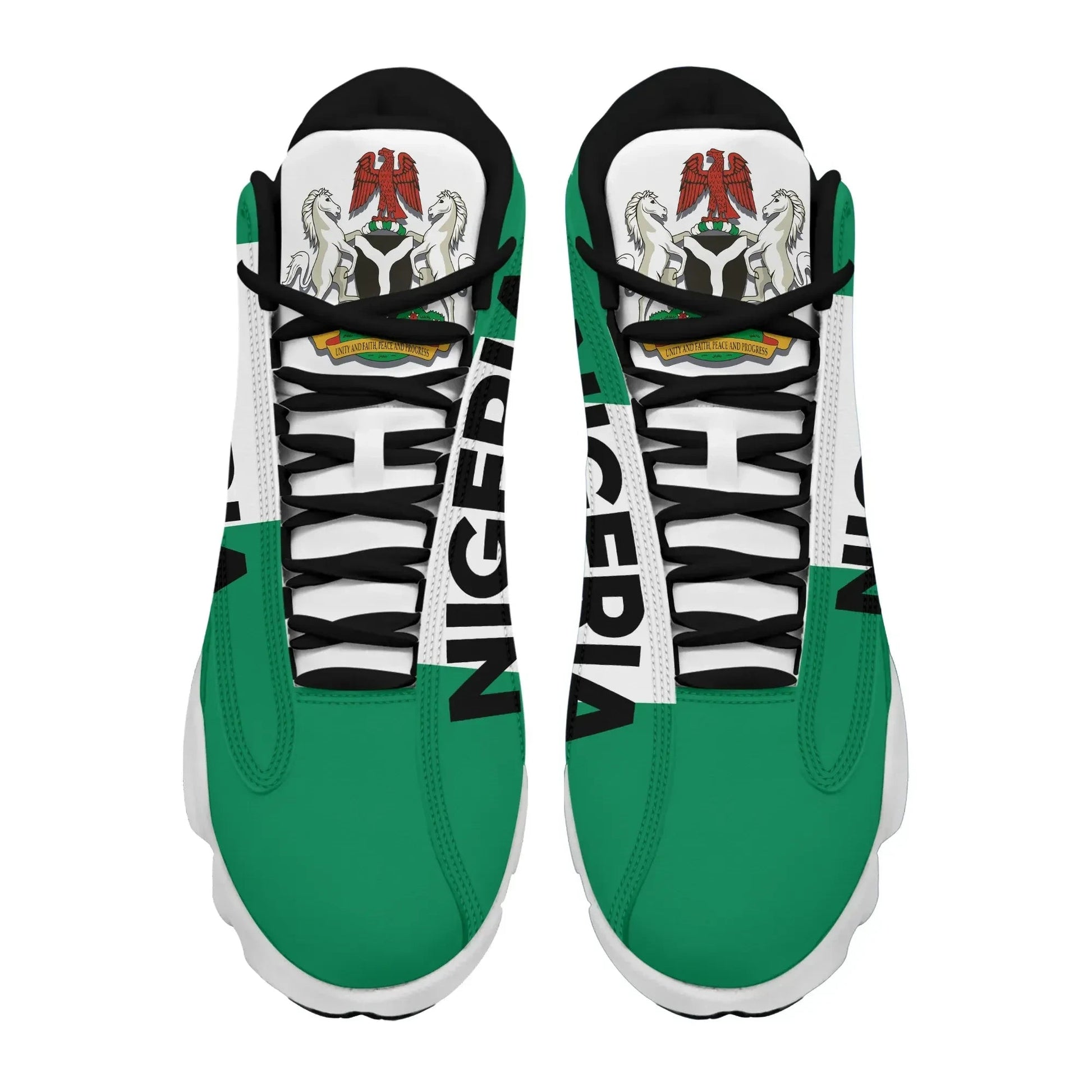 Nigeria High Top Sneakers Shoes Womens/Mens Special Flag RLT8