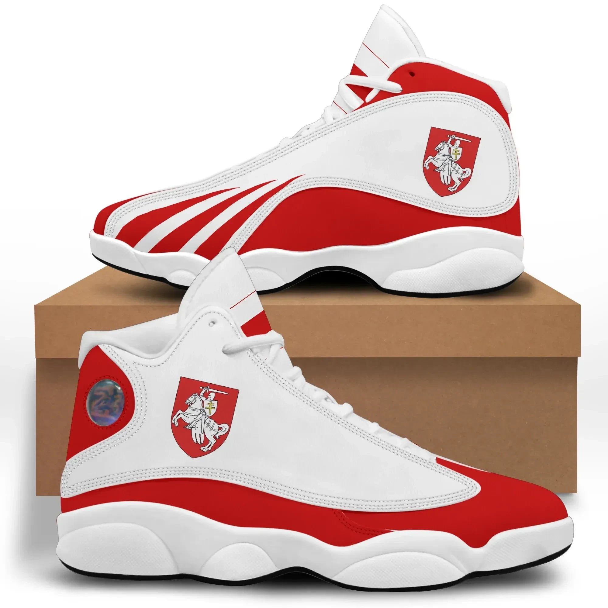 Belarus WRW Flag High Top Sneakers Shoes (Women's/Men's) RLT6