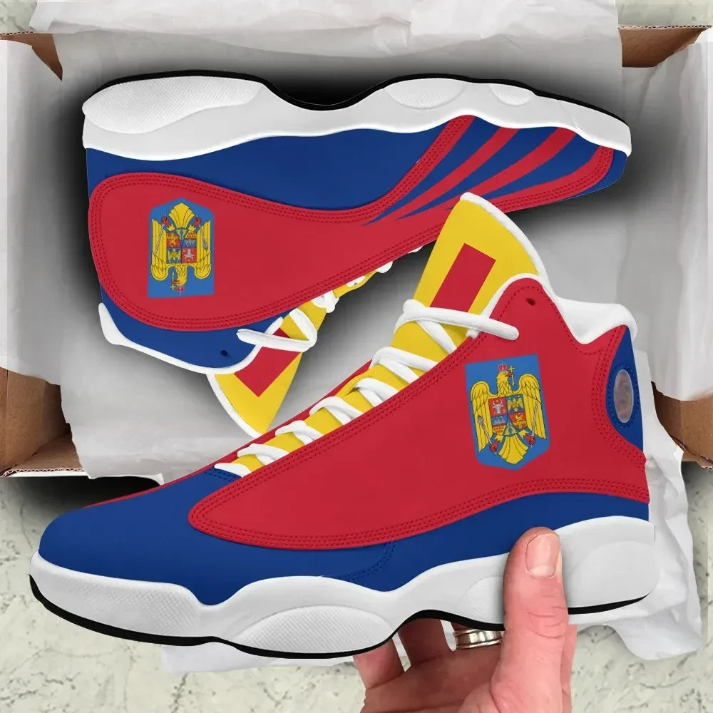 Romania High Top Sneakers Shoes Women's/Men's RLT13