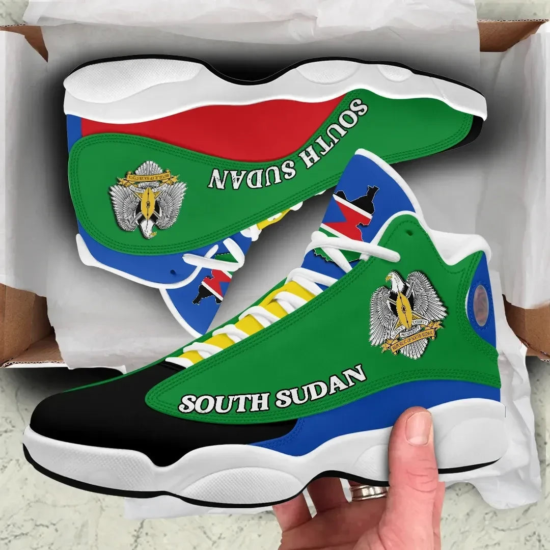 South Sudan High Top Sneakers Shoes RLT8