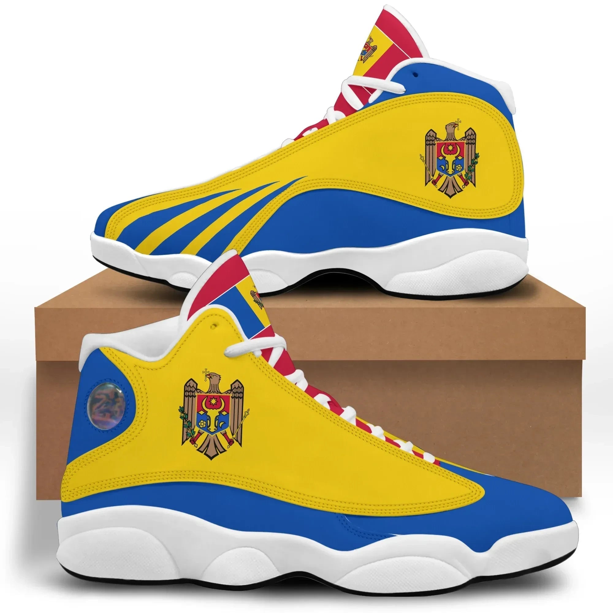 Moldova High Top Sneakers Shoes Women's/Men's A15 RLT13