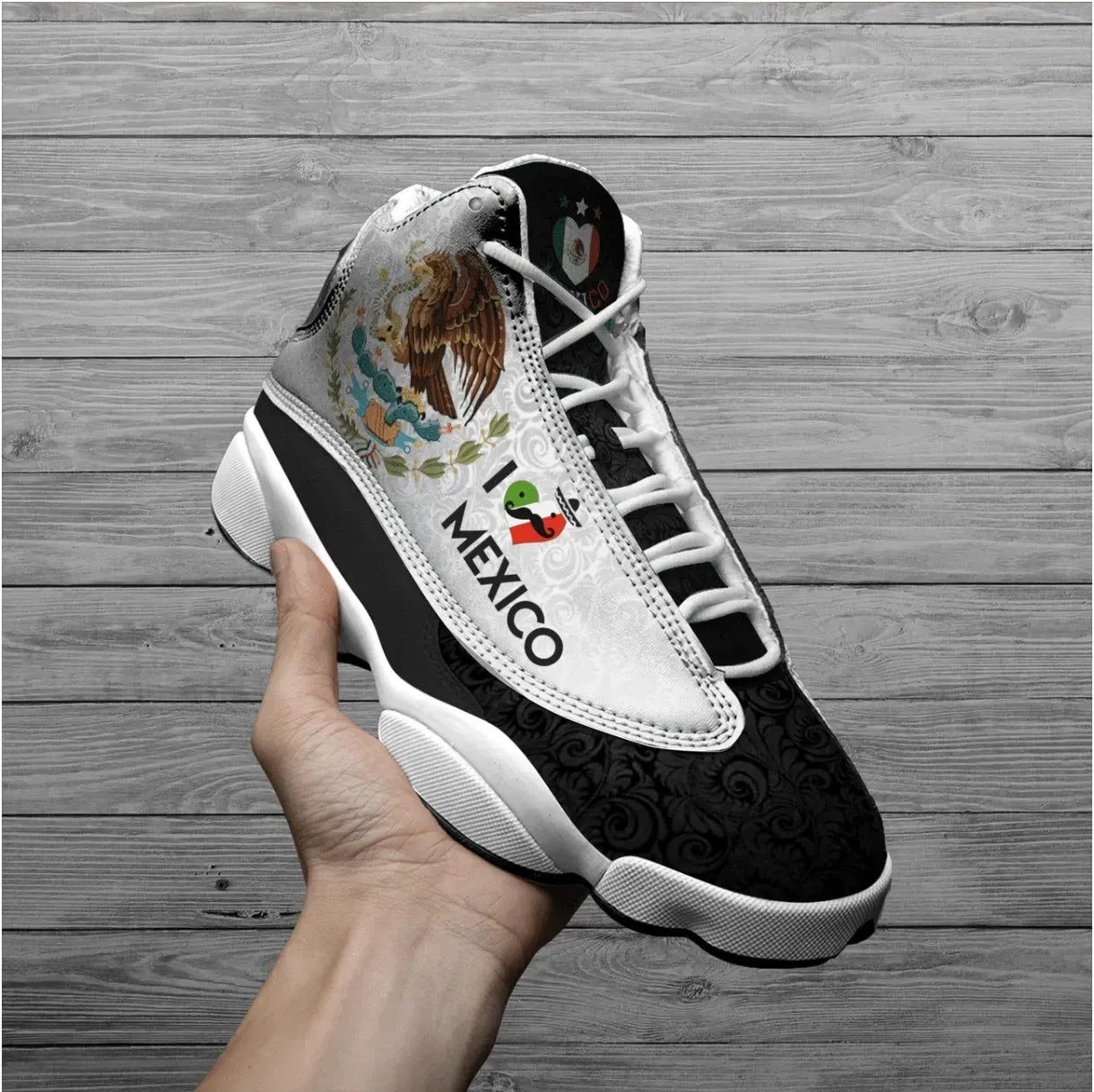Mexico I Love High Top Sneakers Shoes Women's/Men's RLT13