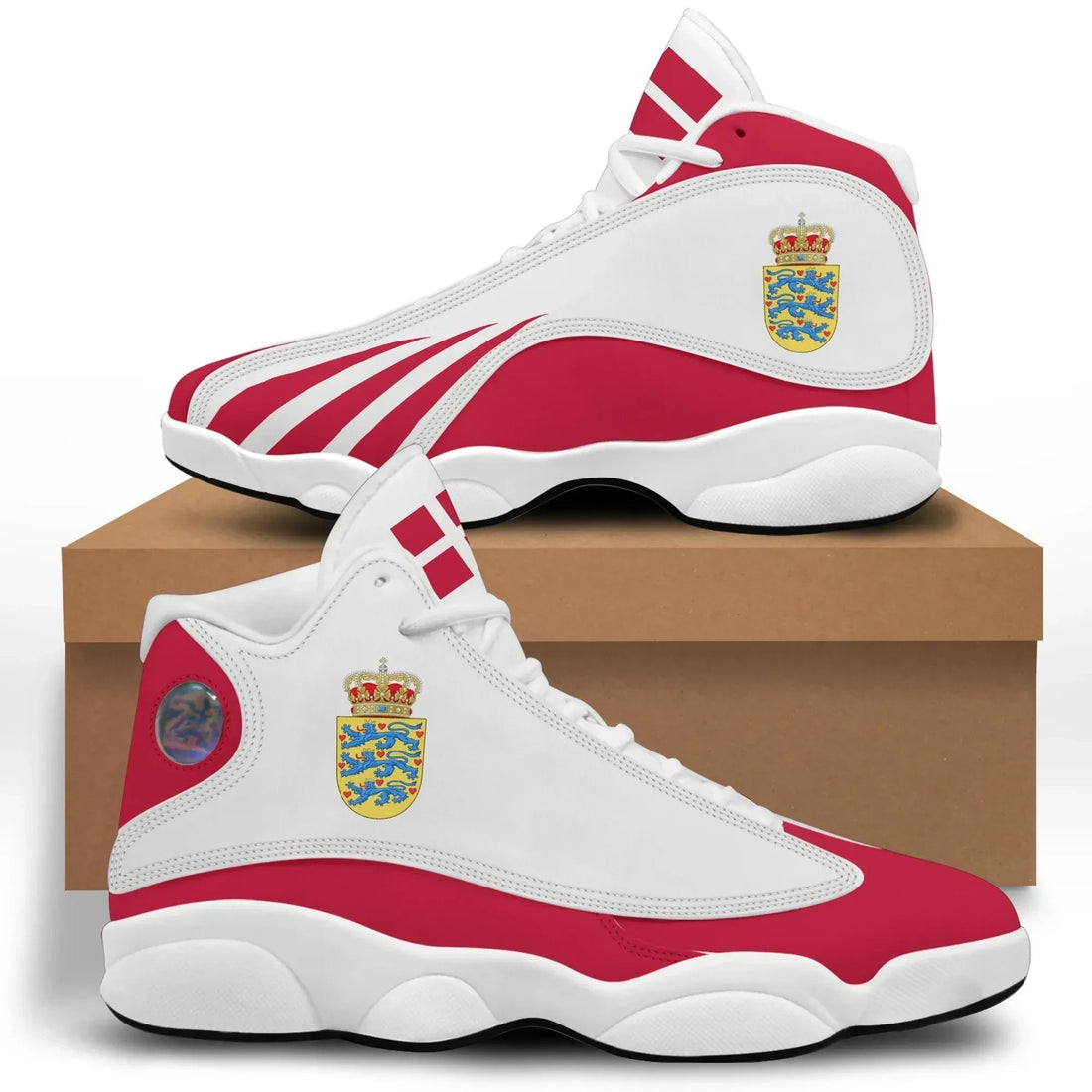 Denmark High Top Sneakers Shoes (Women's/Men's) RLT13