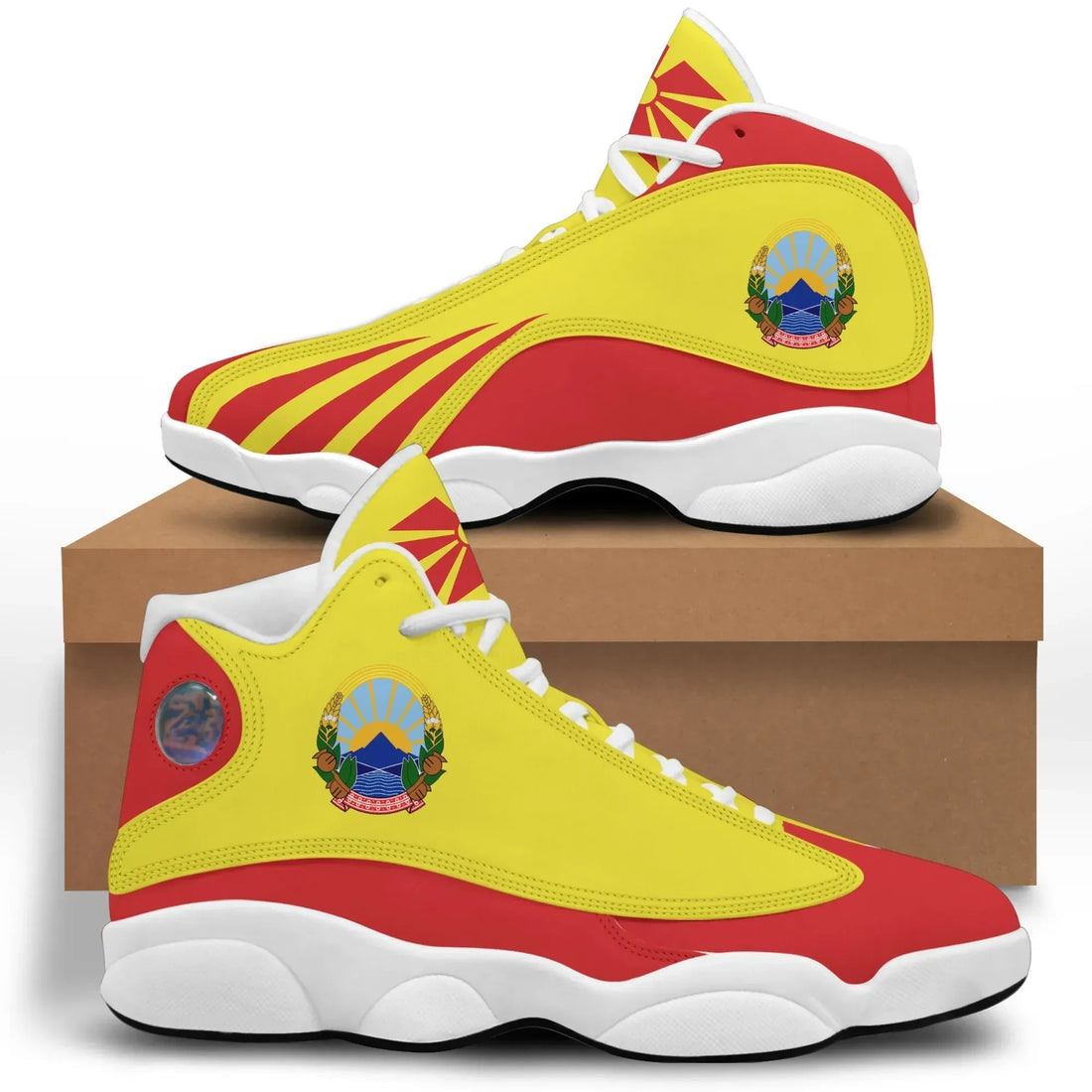 North Macedonia High Top Sneakers Shoes Women's/Men's RLT7
