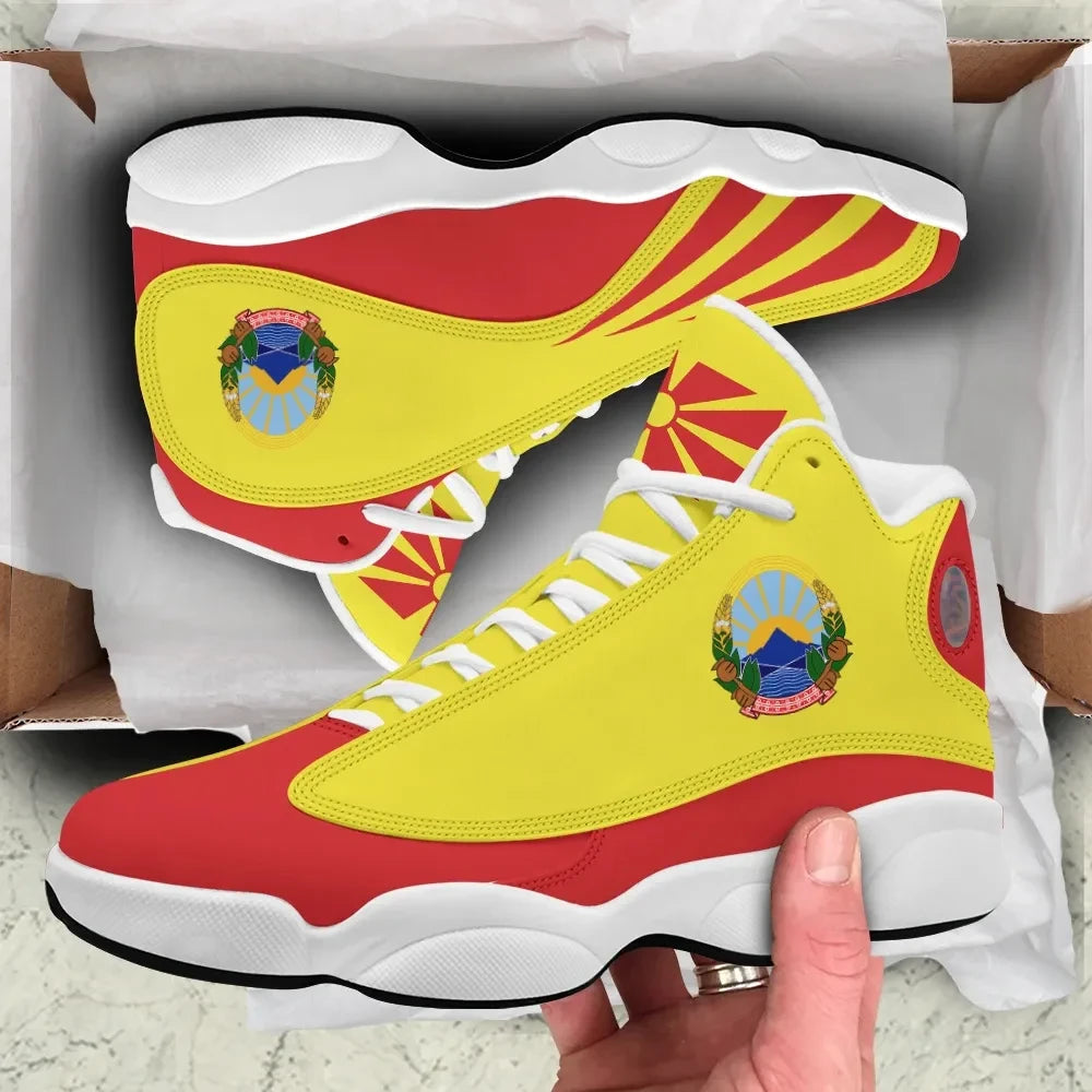 North Macedonia High Top Sneakers Shoes Women's/Men's RLT7