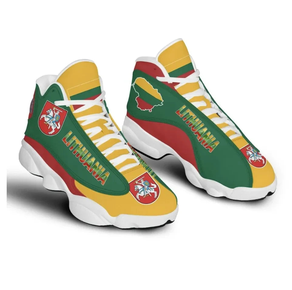 Lithuania High Top Sneakers Shoes Women's/Men's RLT6
