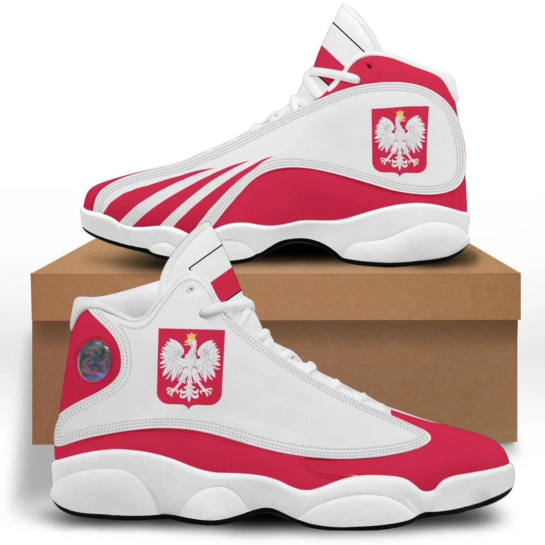 Poland High Top Sneakers Shoes Women's/Men's RLT7