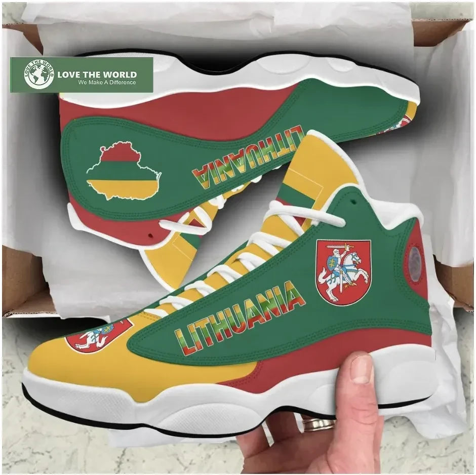 Lithuania High Top Sneakers Shoes Women's/Men's RLT6