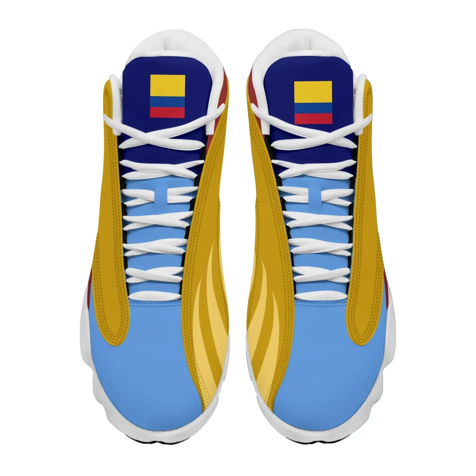 Colombia Flag High Top Sneakers Shoes (Women's/Men's) RLT7