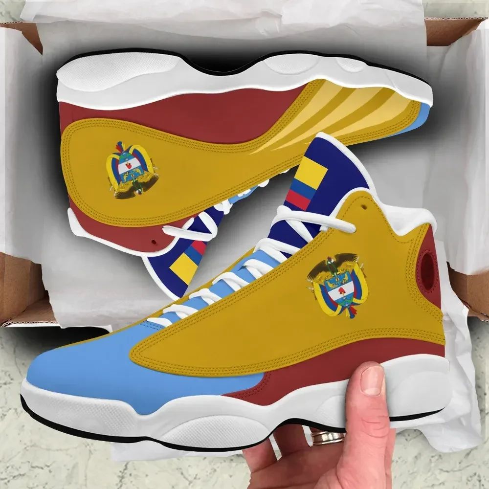 Colombia Flag High Top Sneakers Shoes (Women's/Men's) RLT7