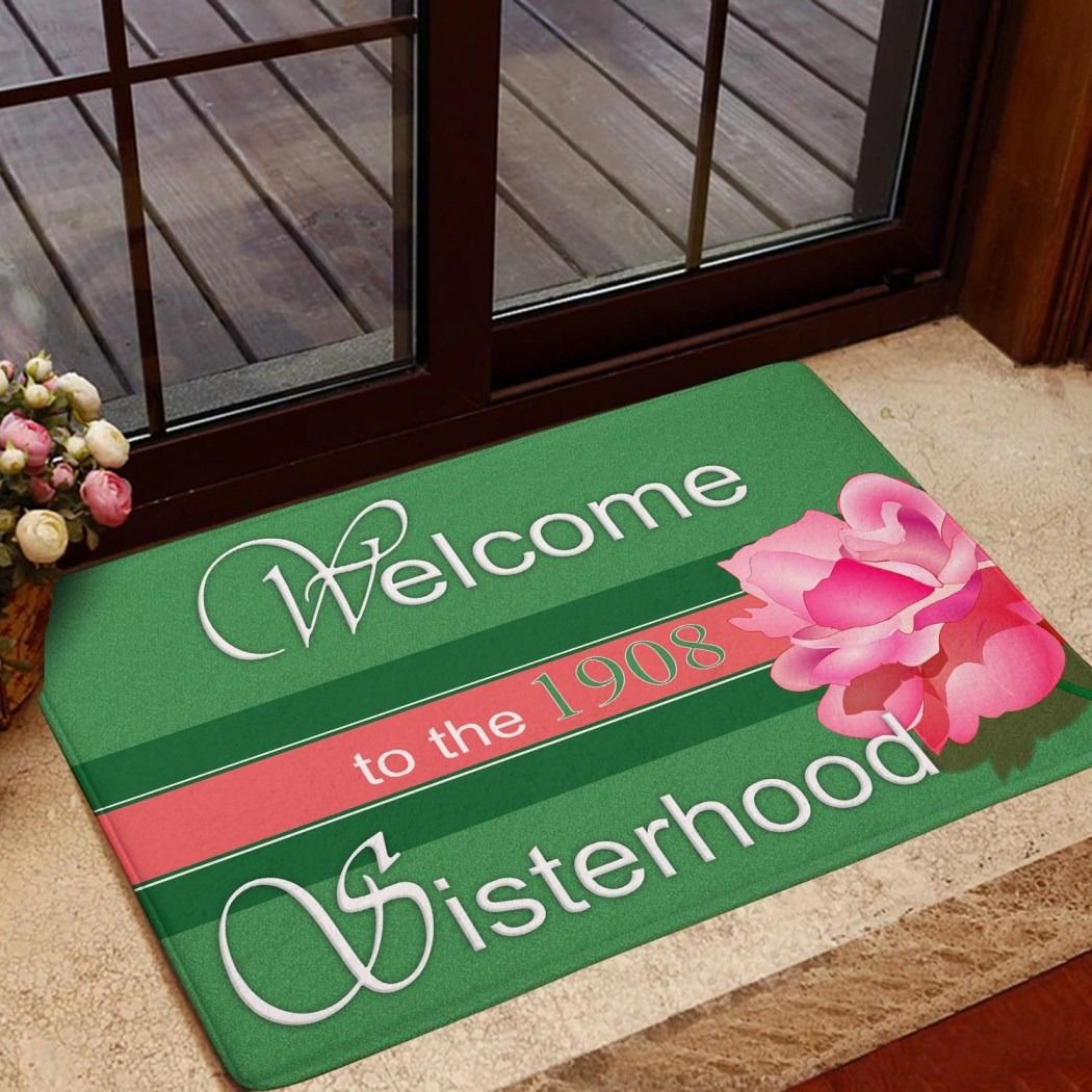 Wonder Print Shop Door Mat - Welcome To The 1908 Sisterhood Door Mat LT10