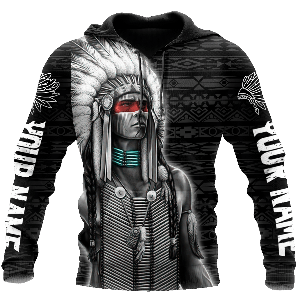 Customize Native American Spirit All Over Printed Hoodie