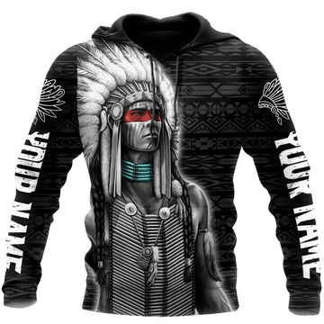 Customize Native American Spirit All Over Printed Hoodie