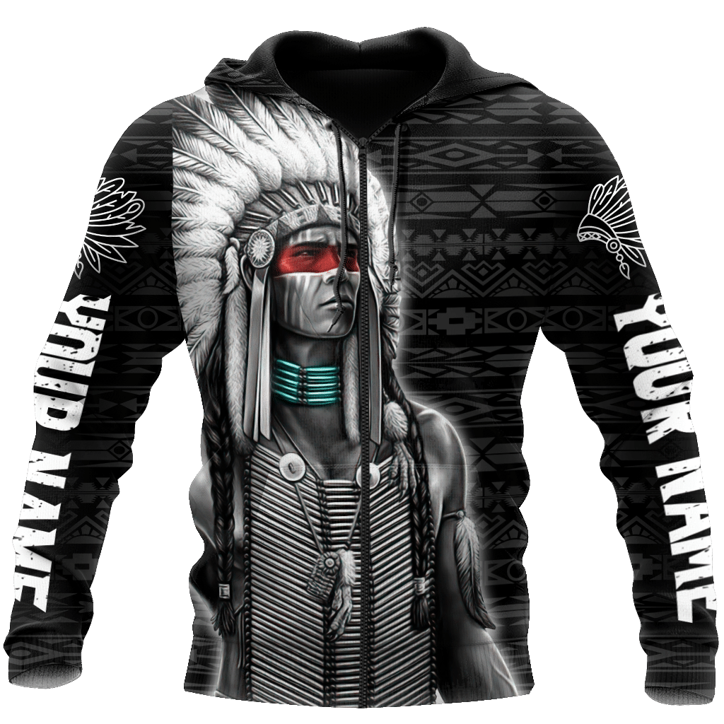 Customize Native American Spirit All Over Printed Hoodie