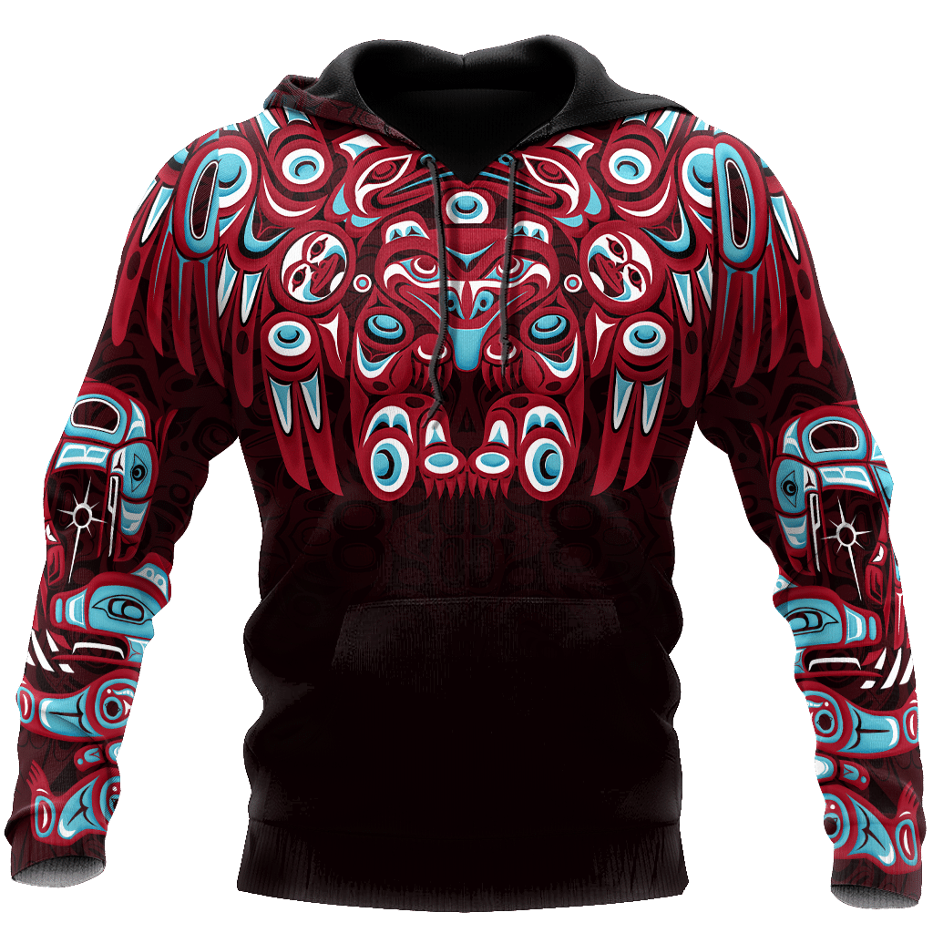 Native American Bear Northwest Pacific Native American Customized Hoodie