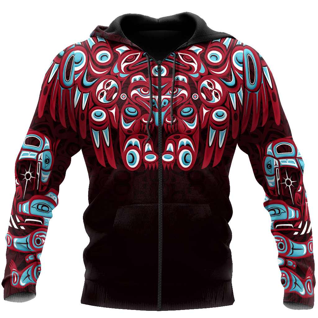 Native American Bear Northwest Pacific Native American Customized Hoodie