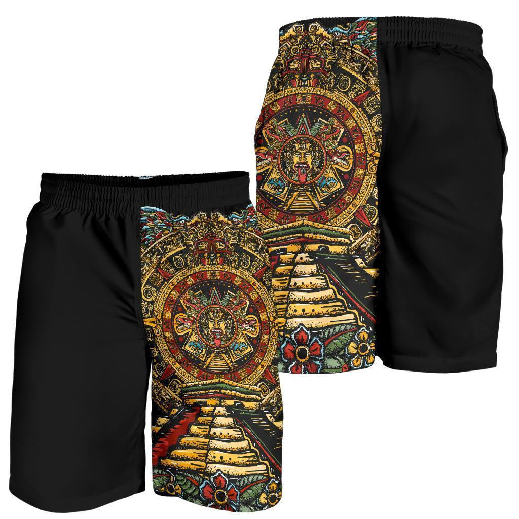 Mexico Aztec Sun Stone Tattoo Men Shorts
