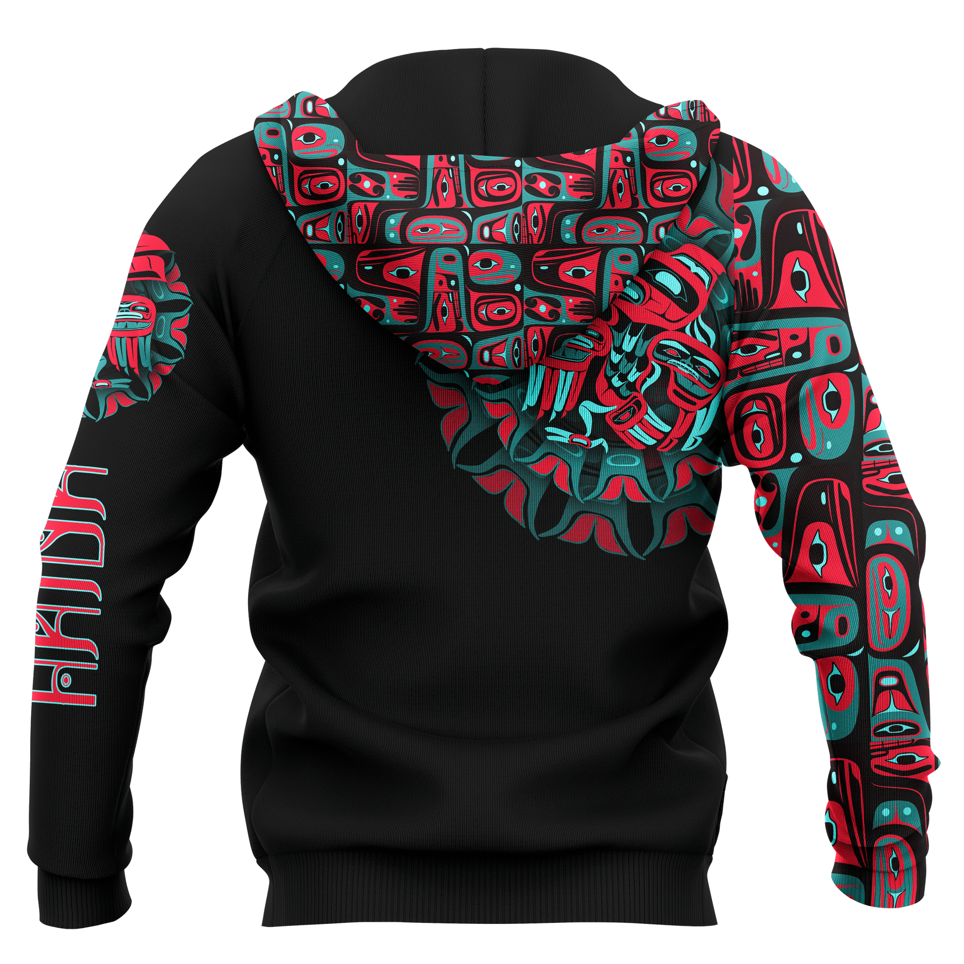 Raven Man Native American Pacific Northwest Style Customized All Over Printed Hoodie