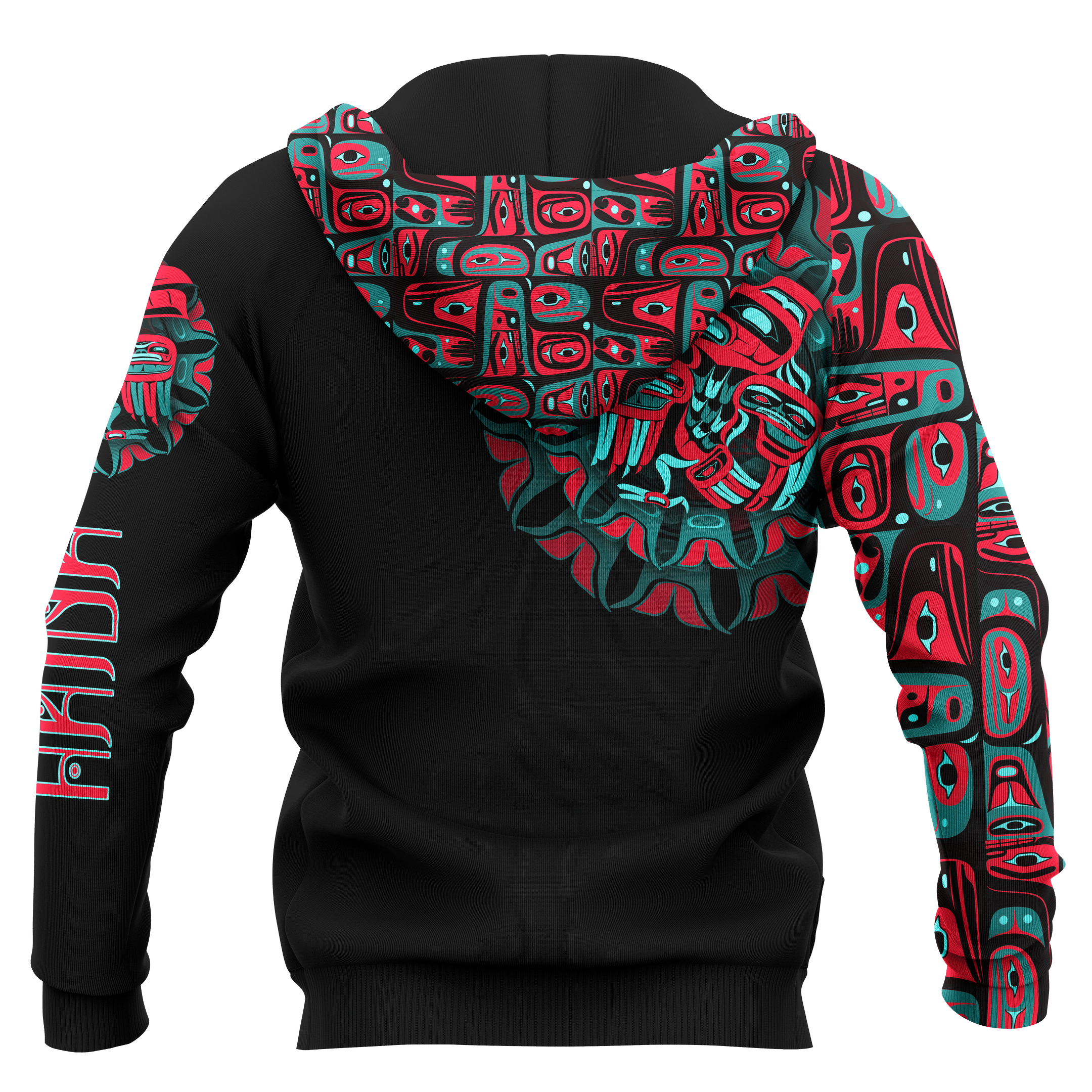 Raven Man Native American Pacific Northwest Style Customized All Over Printed Hoodie