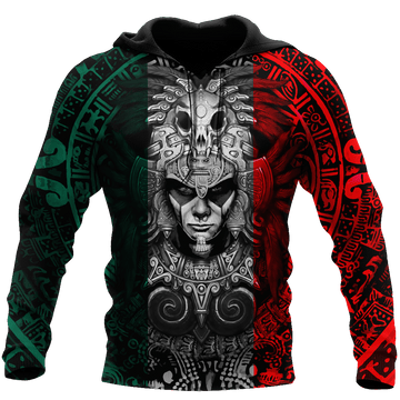 Aztec Warrior Mexico 3D All Over Printed Hoodie