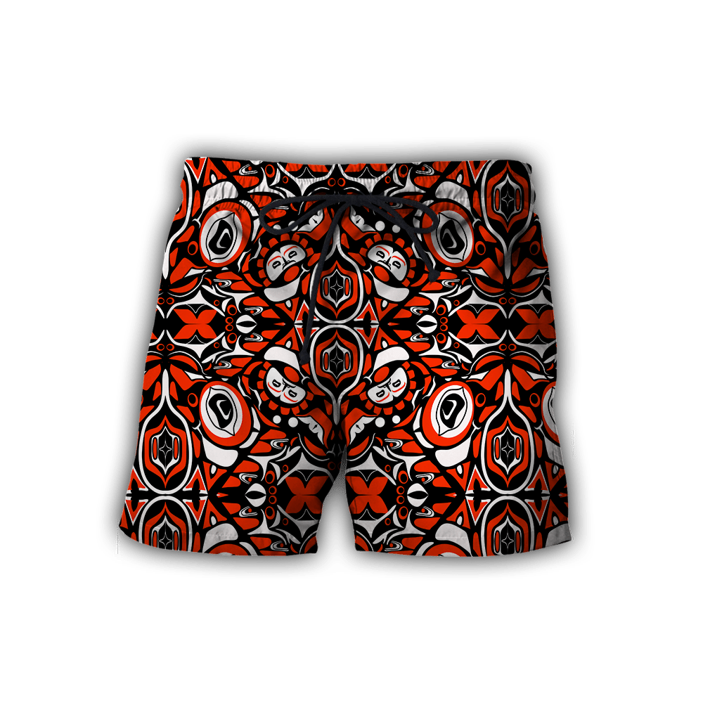 Native Pacific Northwest Style Art Native American All Over Printed Men Shorts