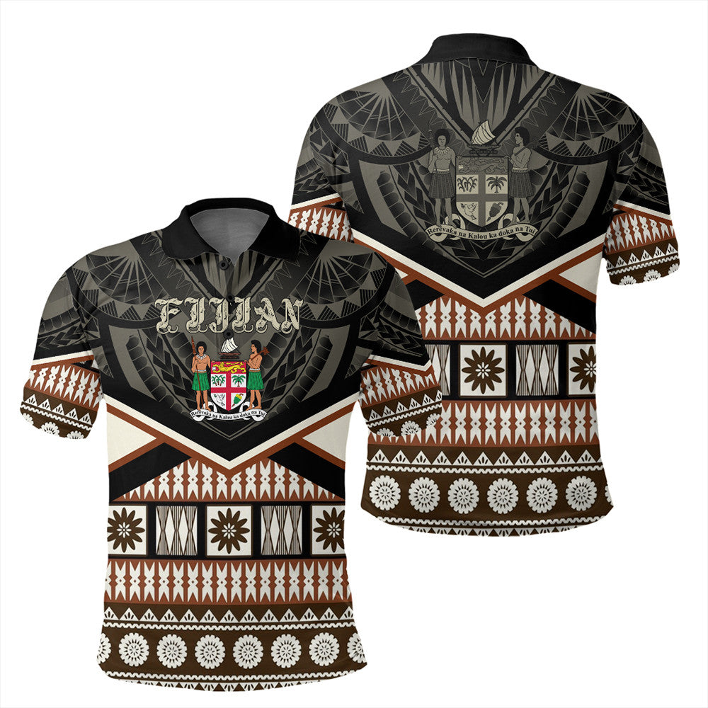 Fiji Polo Shirt Fiji Masi Polo Shirt Coat Of Arms LT10