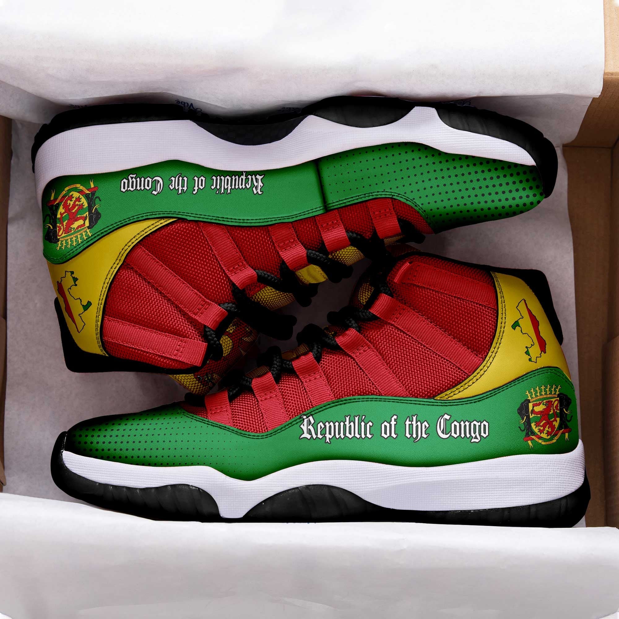 Wonder Print Shop Shoes - Republic - of - the - Congo Sneakers RLT13
