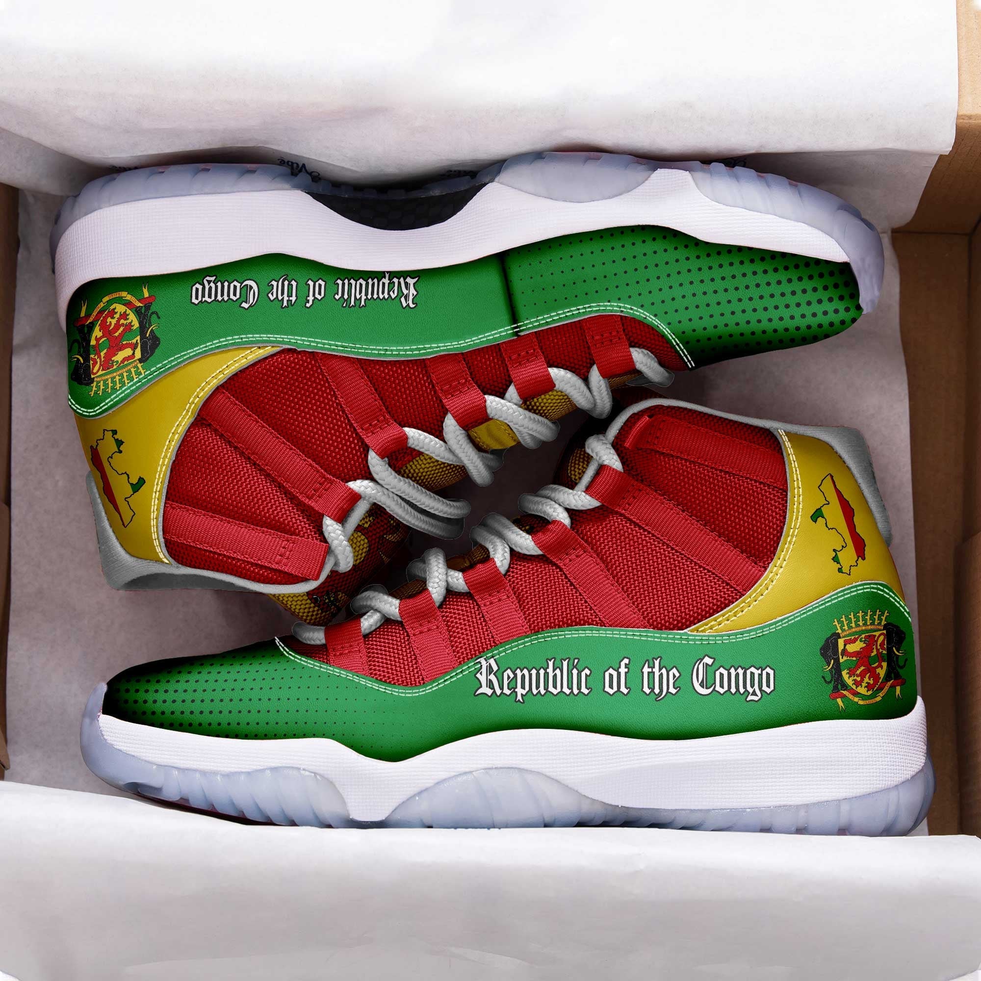 Wonder Print Shop Shoes - Republic - of - the - Congo Sneakers RLT13