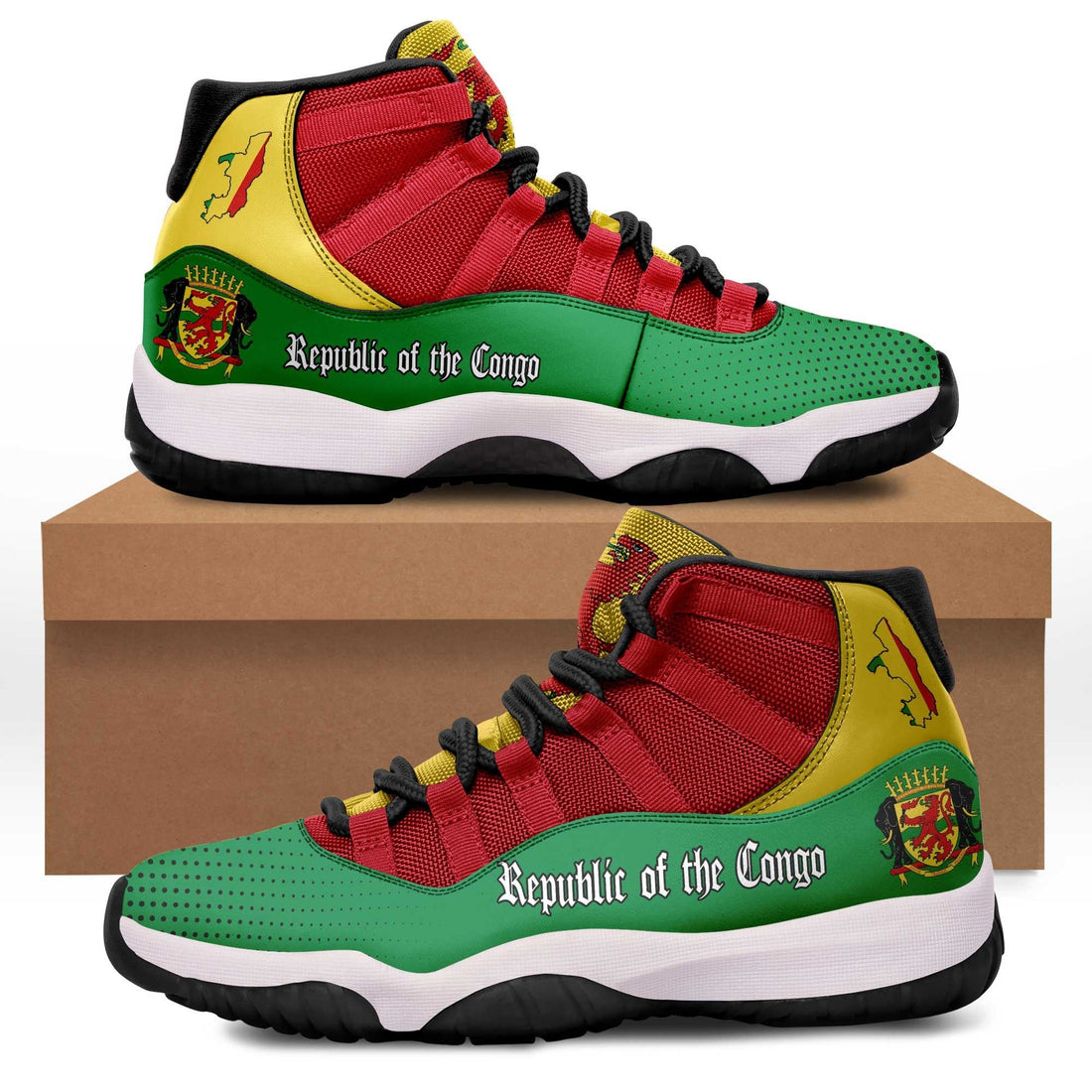 Wonder Print Shop Shoes - Republic - of - the - Congo Sneakers RLT13