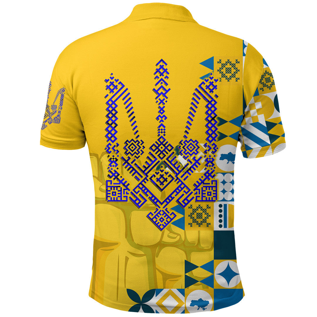 Ukraine Polo Shirt Make Ukraine Great Again RLT6