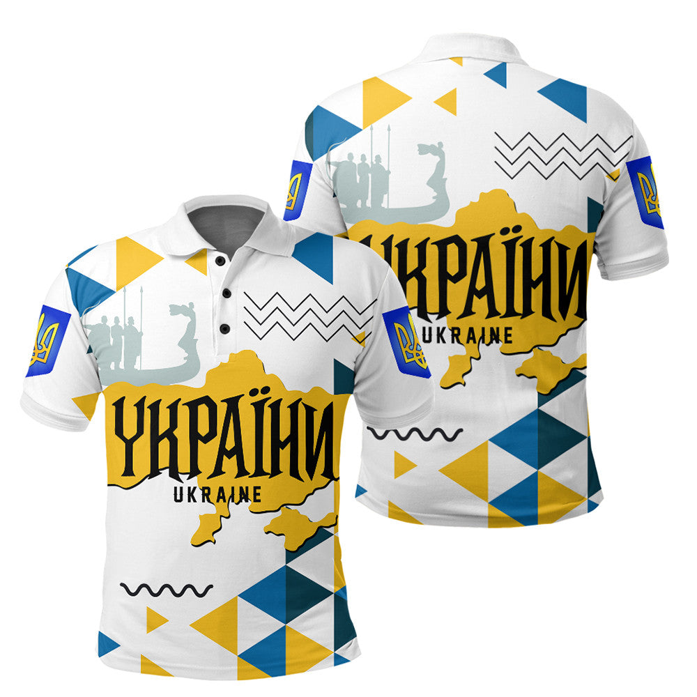 Ukraine Polo Shirt Ukraine Geo Style Polo Shirt LT10
