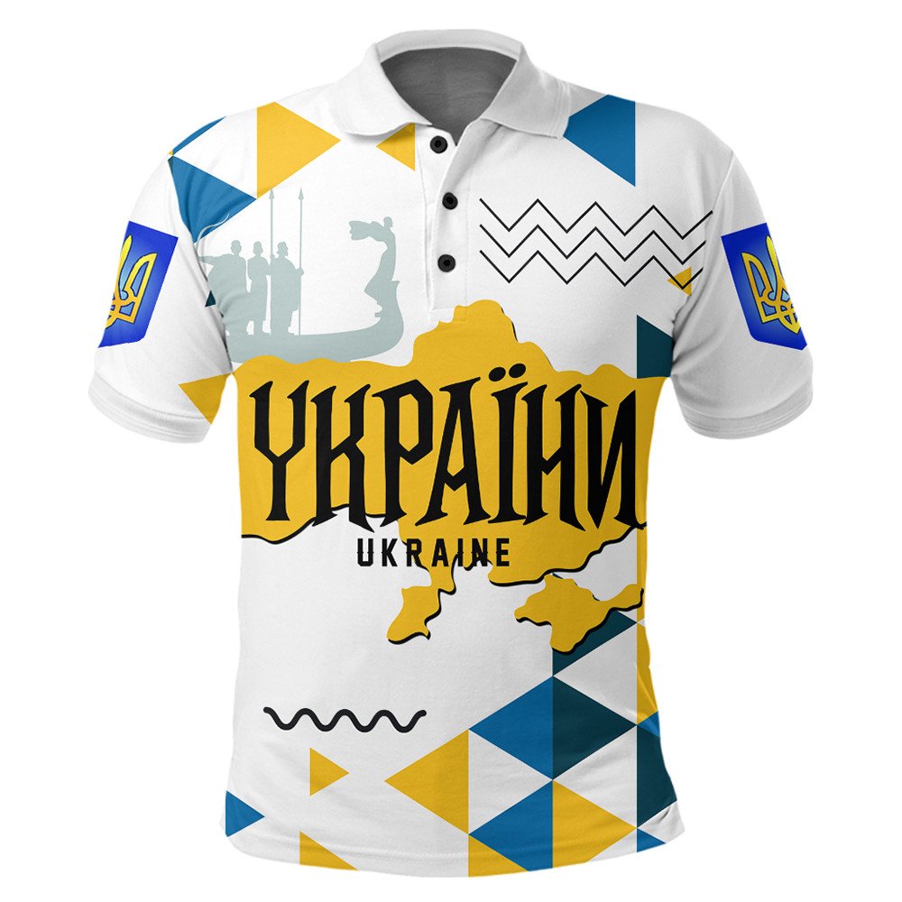 Ukraine Polo Shirt Ukraine Geo Style Polo Shirt LT10
