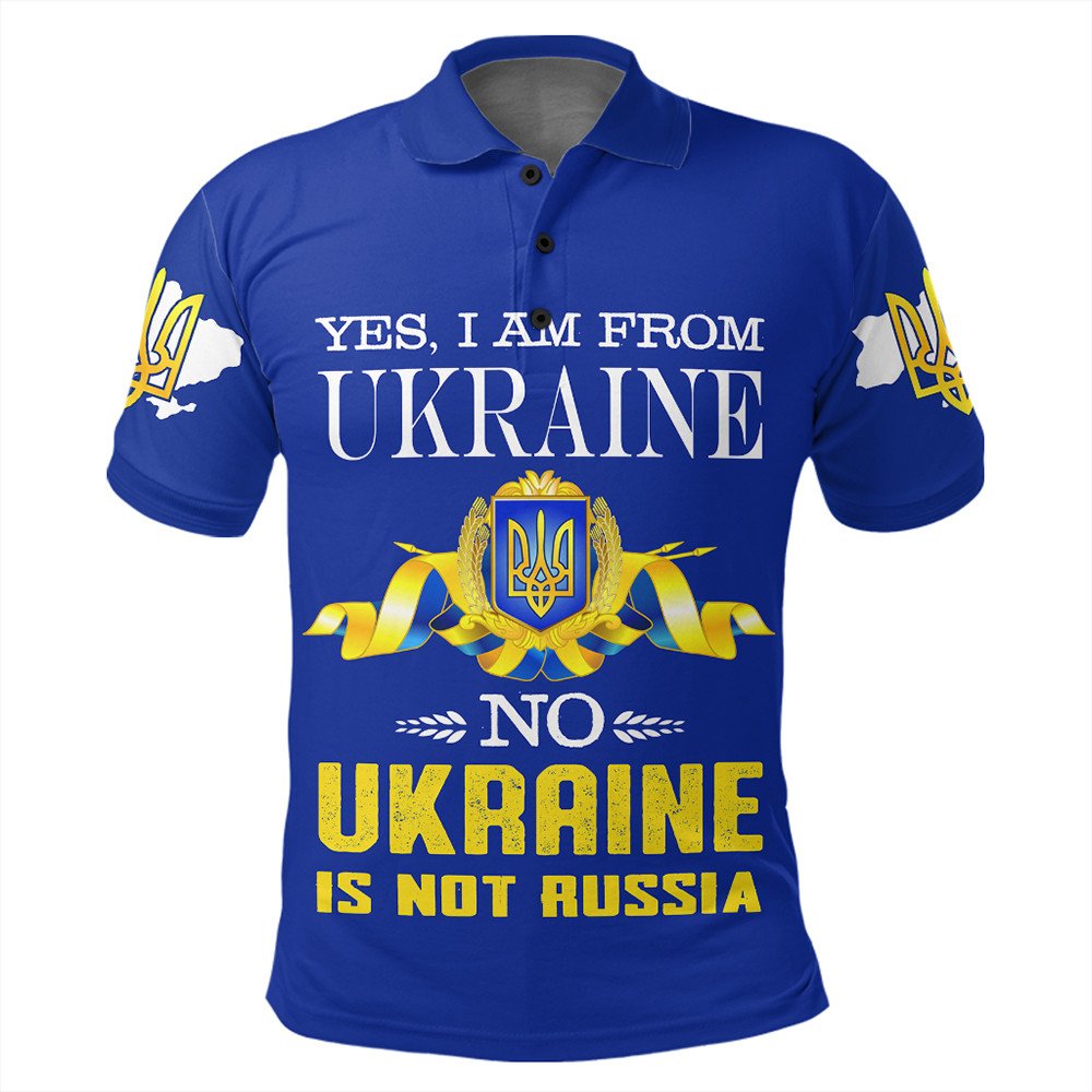 Ukraine Polo Shirt Ukraine Not Russia Polo Shirt LT10