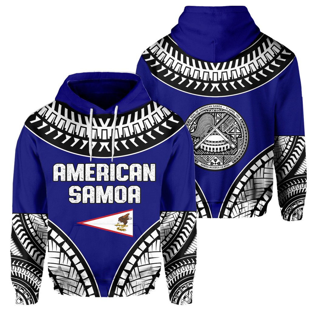 African Hoodie American Samoa Tattoo Chief Hoodie LT10
