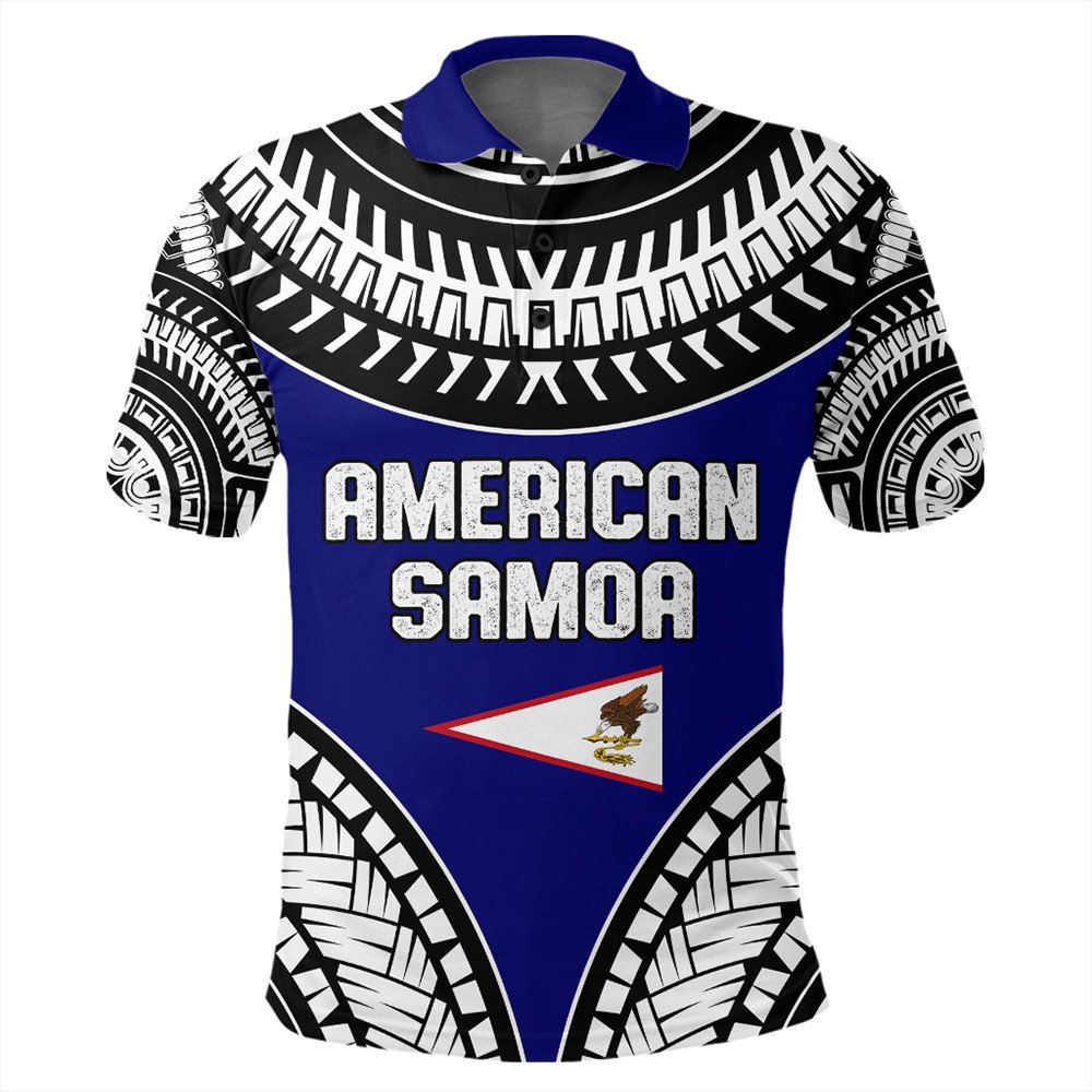 American Samoa Polo Shirt Tattoo Chief LT10