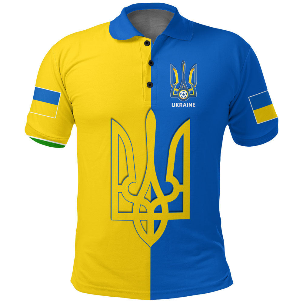 Ukraine Football Polo Shirt RLT7