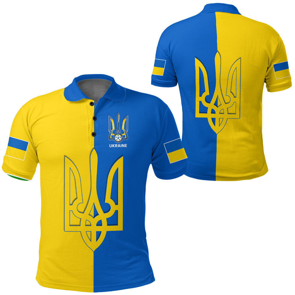 Ukraine Football Polo Shirt RLT7