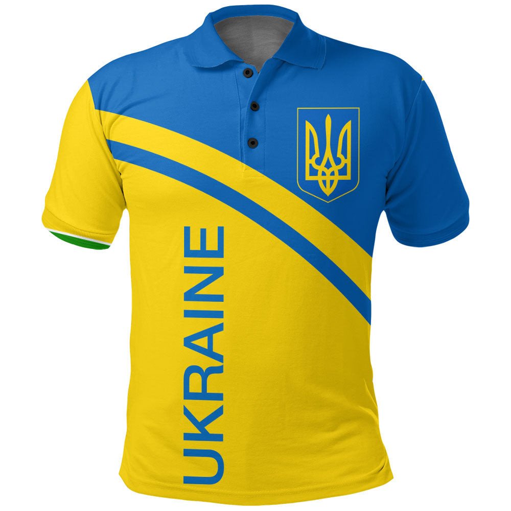 Ukraine Curve Style Polo Shirt RLT7
