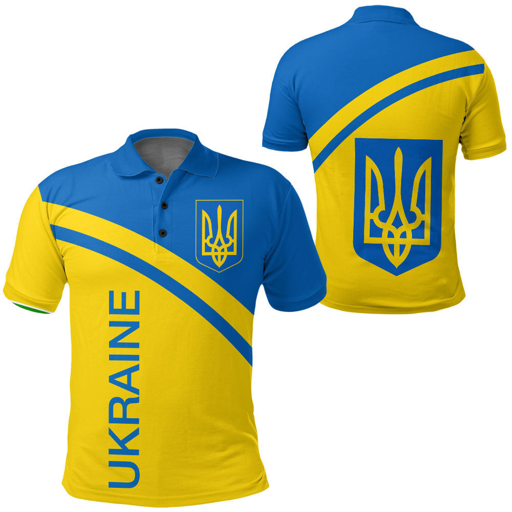 Ukraine Curve Style Polo Shirt RLT7