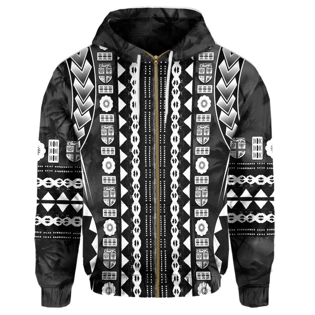 Polynesian Hoodie Fiji Masiterpiece Coconut Tree Zip Hoodie LT10