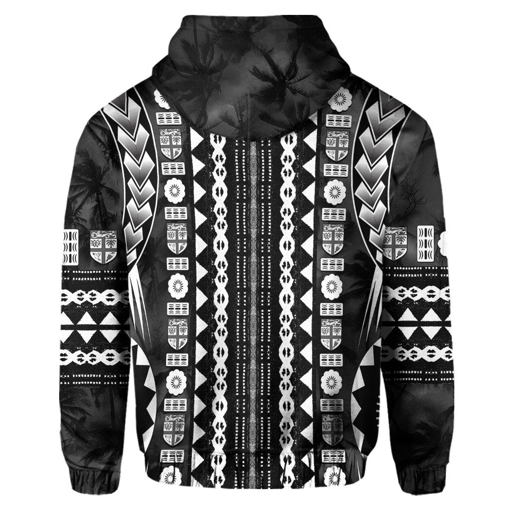 Polynesian Hoodie Fiji Masiterpiece Coconut Tree Zip Hoodie LT10