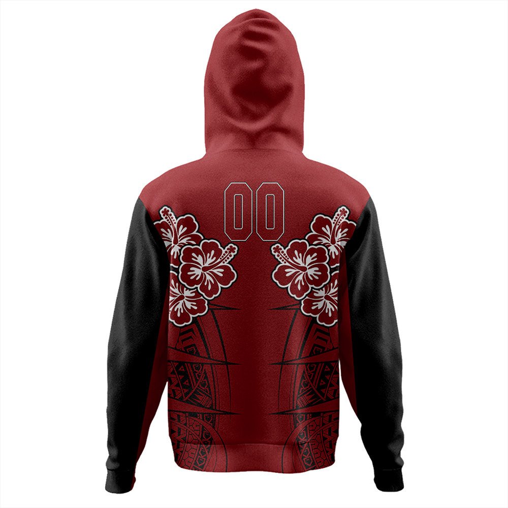 Polynesian Hoodie Custom Hawaii Spearhead Hibiscus Polynesian Zip Hoodie LT10